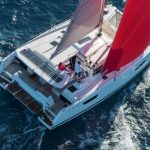 Astrea 42 - Navigation with RED gennaker